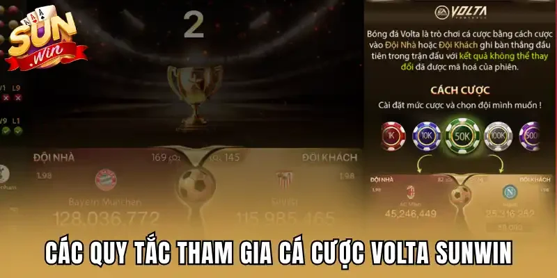 Các quy tắc tham gia cá cược Volta Sunwin