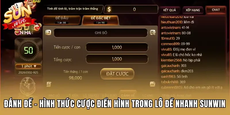 Đánh đề - Hình thức cược điển hình trong Lô Đề Nhanh Sunwin