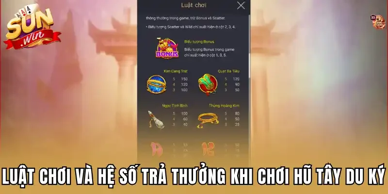 Tìm hiểu luật chơi và hệ số trả thưởng khi chơi hũ tây du ký