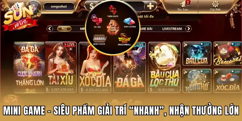 Mini game - Siêu phẩm giải trí “nhanh”, nhận  thưởng lớn