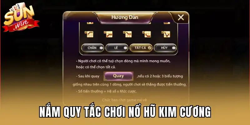 Nắm quy tắc chơi nổ hũ kim cương