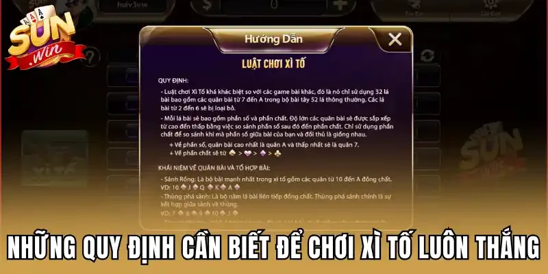 Những quy định cần biết để chơi Xì tố luôn thắng