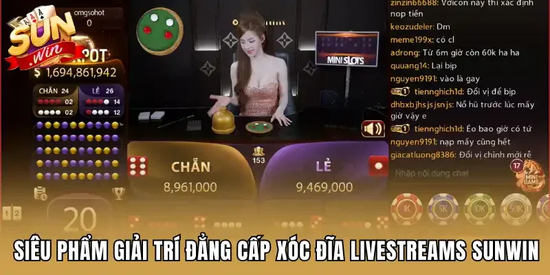 Siêu phẩm giải trí đẳng cấp xóc đĩa livestreams Sunwin