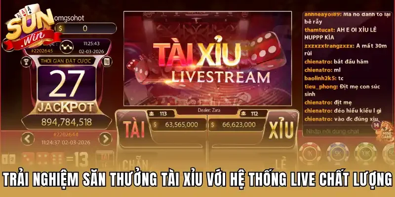 Trải nghiệm săn thưởng tài xỉu với hệ thống live chất lượng